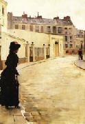 Jean Beraud Waiting oil painting artist